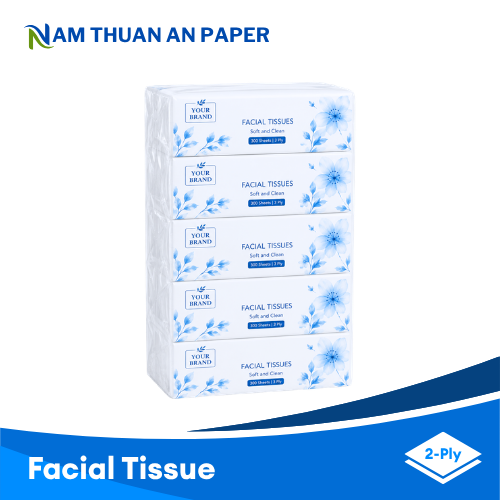 Facial Tissue MULTI-PLY 2 Customized Soft Convenient Brand Enhancing Facial Tissue Box Premium Quality Paper Napkins & Serviettes (1)