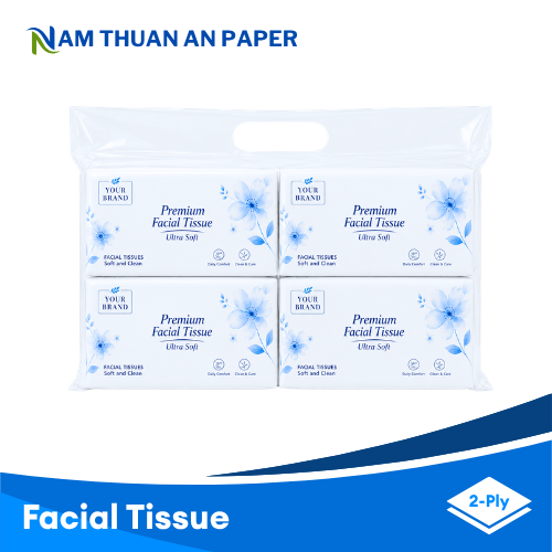 Facial Tissue Premium 3 Customized Soft Convenient Brand Enhancing Facial Tissue Box Premium Quality Paper Napkins & Serviettes (2)